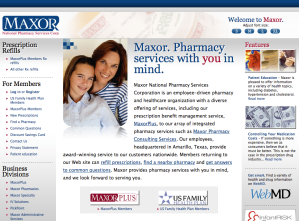 Maxor.com Home Page
